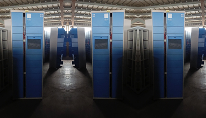 Customized smart parcel lockers for online shopping package last mile delivery