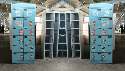 Customized smart electronic parcel lockers for supermarket
