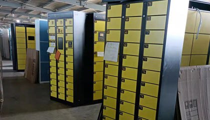 Customized face recognition storage locker,supermarket new smart parcel lockers.